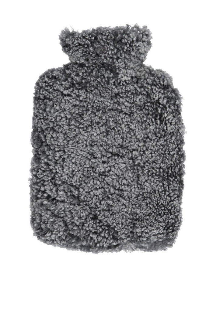 New Zealand Short Wool Hot Water Bottle - Graphite