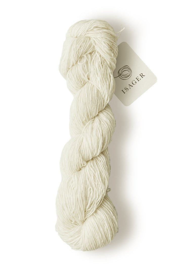 isager tweed raw white