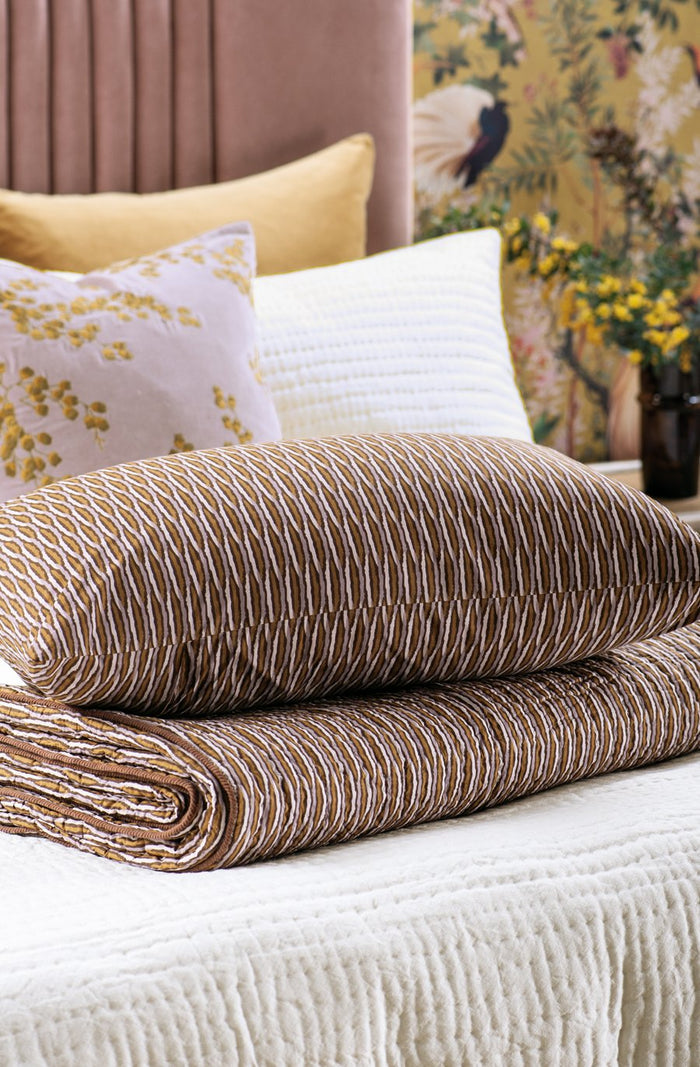 kumo rose gold coverlet