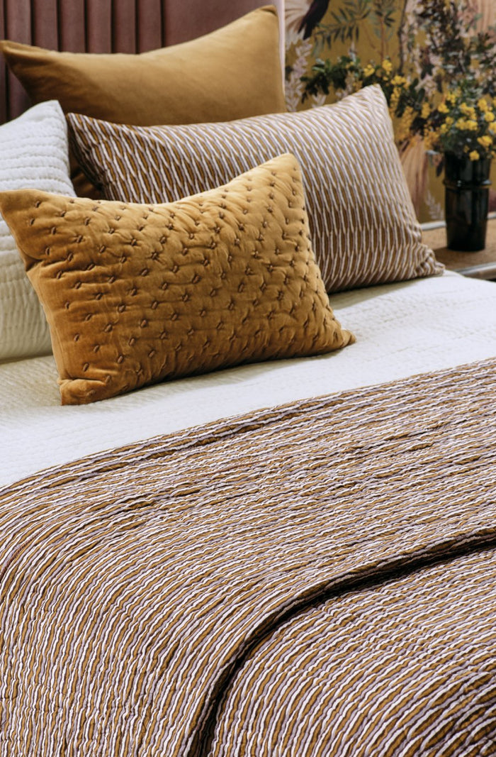 kumo rose gold coverlet