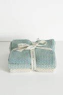 lavette duck egg washcloths - set of three