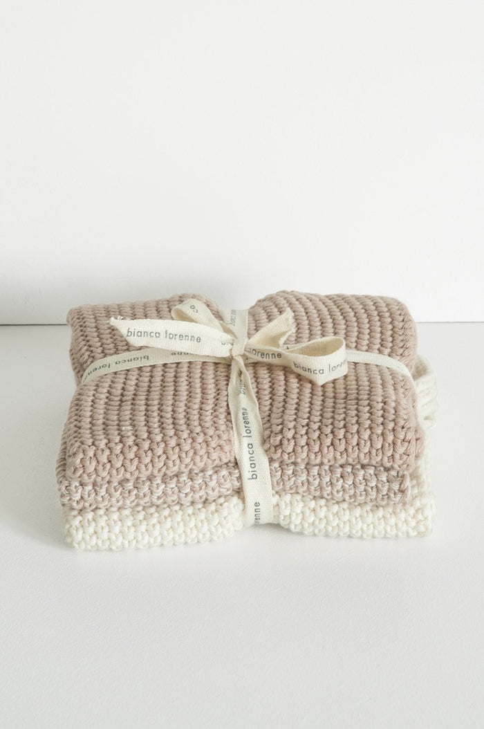 Lavette Petal Washcloths - Set of Three