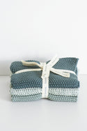 lavette teal washcloths - set of three