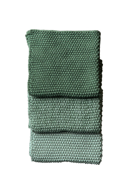 lavette sage washcloths - set of three