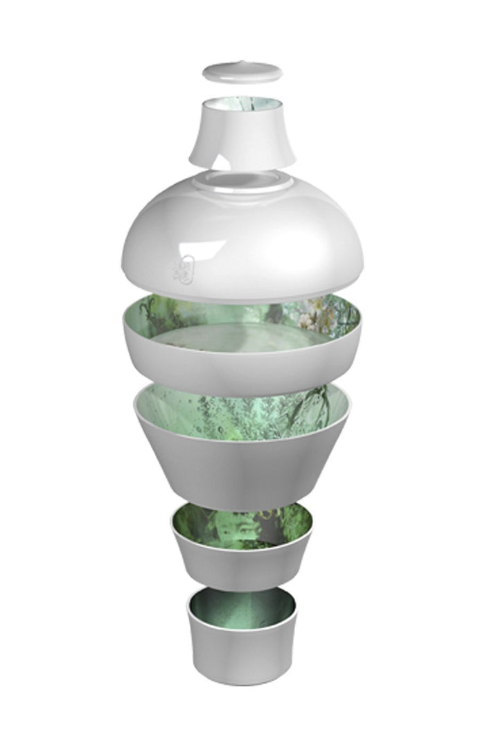 Ming Stackable Dishes - Acqua White