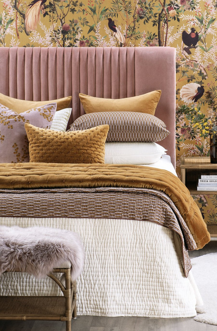 kumo rose gold coverlet