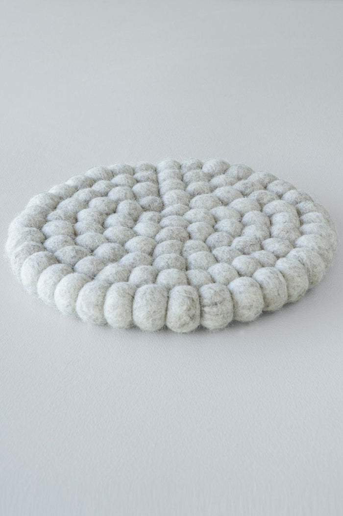 pecora felt trivet - oatmeal