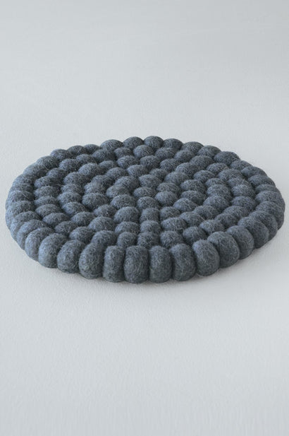 pecora felt trivet - steel