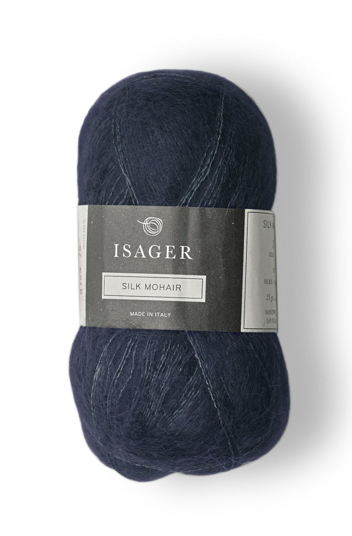 silk mohair indigo 100