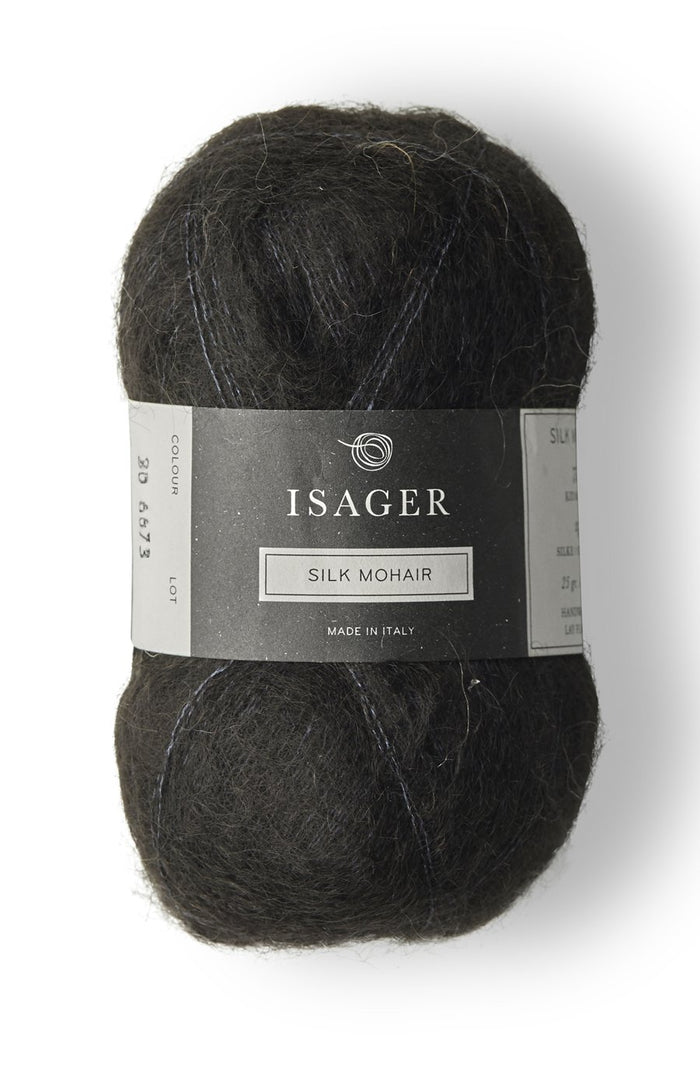 silk mohair black 30
