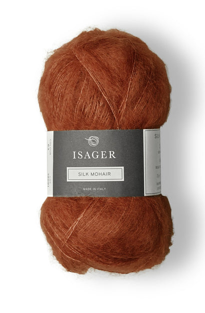 silk mohair rust 33
