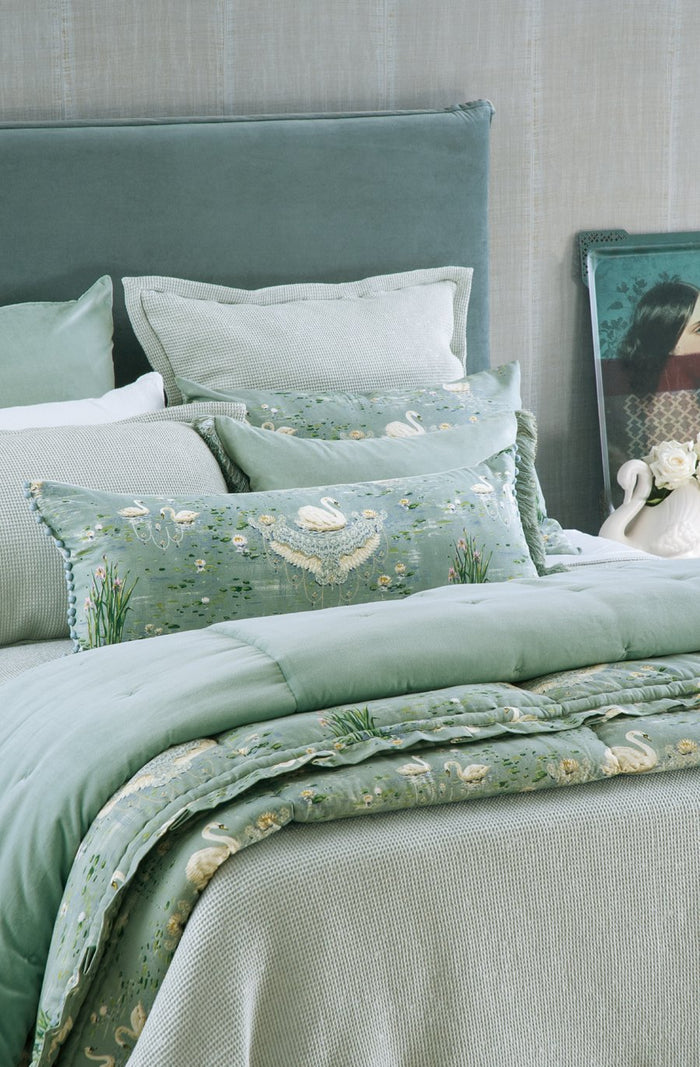 Sottobosco Pale Ocean Bedspread