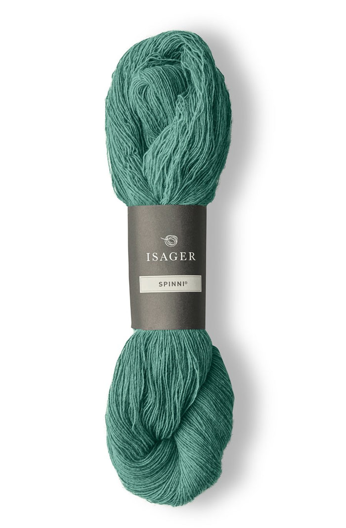 spinni tweed turquoise on grey 26s