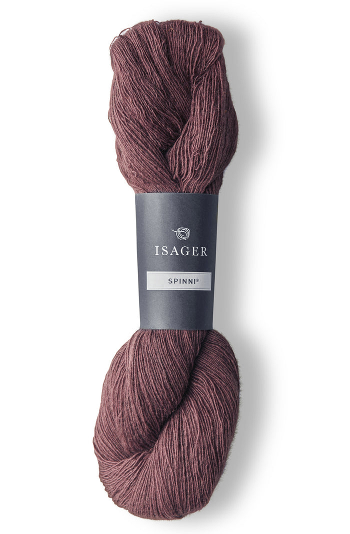 spinni tweed aubergine on grey 52s