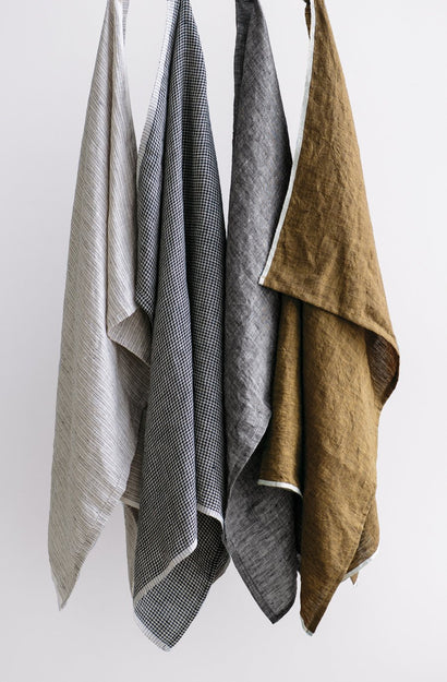 Dark Ochre Tea Towel